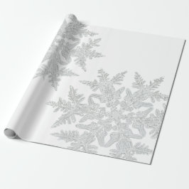 WILSON BENTLEY SNOWFLAKE ON WHITE PRESENTPAPPER