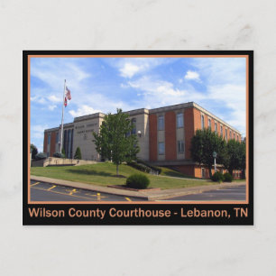 Wilson County Domstol - Libanon, TN Vykort