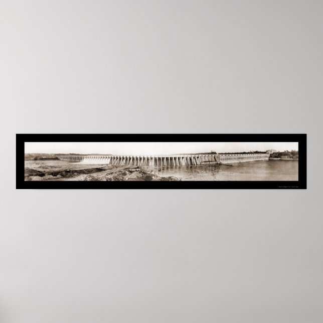 Wilson Dam Tenn River Photo 1926 Poster (Framsidan)