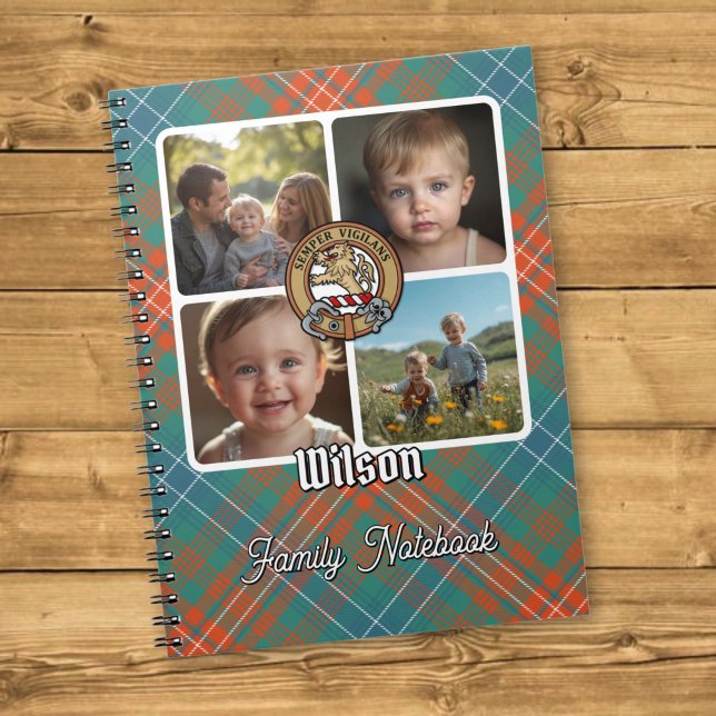 Wilson Familj Foto Collage Anteckningsbok (Skapare uppladdad)