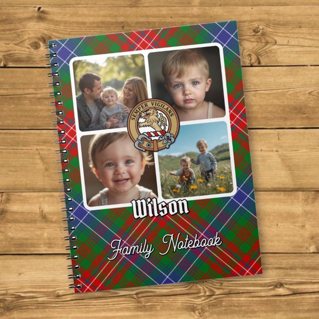 Wilson Familj Foto Collage Anteckningsbok (Skapare uppladdad)