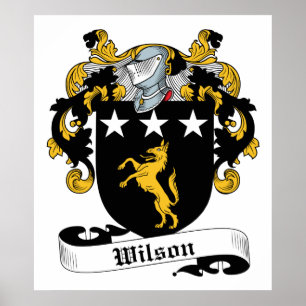 Wilson familjvapensköld poster