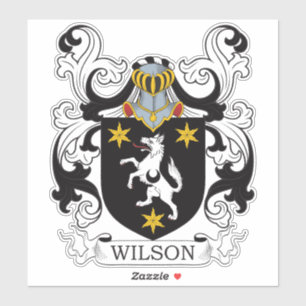 Wilson Family Crest Klistermärken