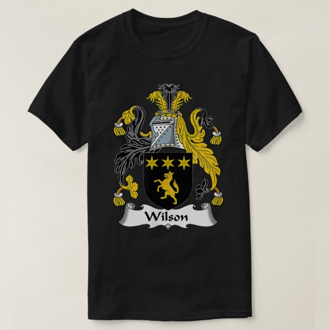 Wilson Jackar Arm Family Crest T Shirt (Design framsida)