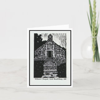 Wilson kapell Notecard Kort