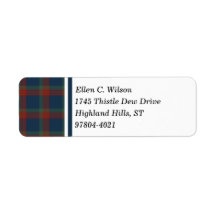 Wilson Klan Blue, Grönt och Red Scottish Tartan