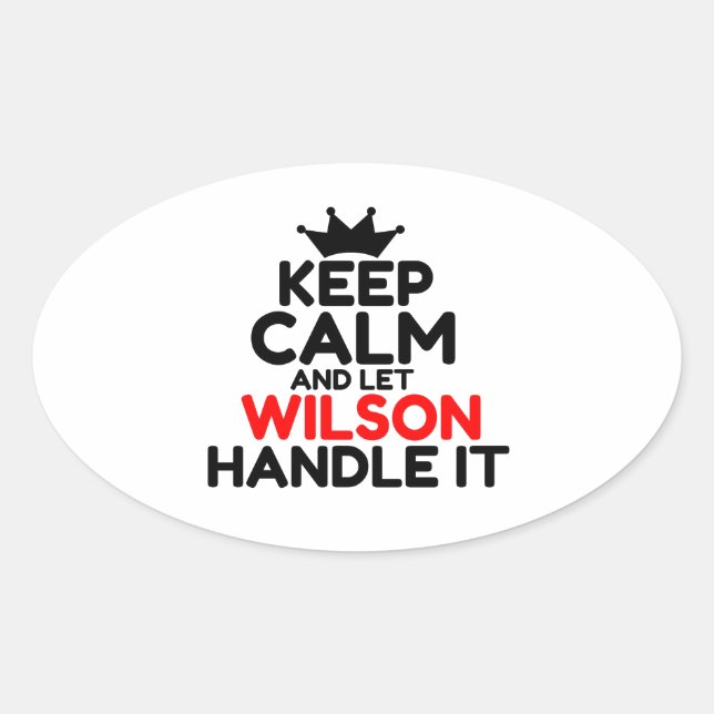 WILSON OVALT KLISTERMÄRKE (Framsida)