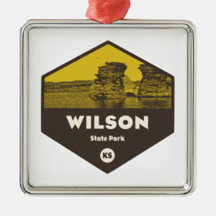 Wilson State Park Kansas Julgransprydnad Metall