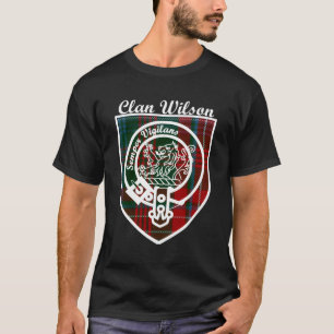 Wilson Surname Efternamn Scottish Klan Tan Badge C T Shirt