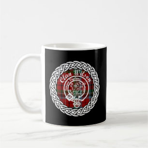 Wilson Surname Efternamn Scottish Klan Tartan Badg Kaffemugg