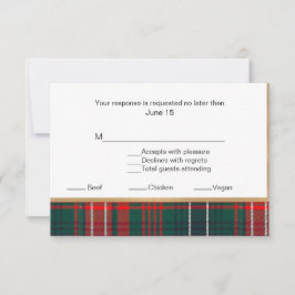 Wilson Tartan Play Bröllop OSA Card 2 Kort