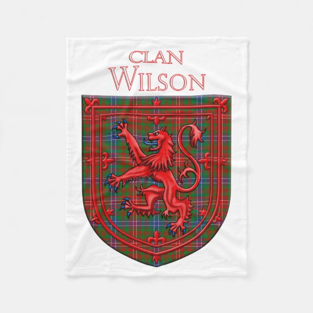 Wilson Tartan Scottish Play Lejonare Rampant Fleecefilt (Framsidan)