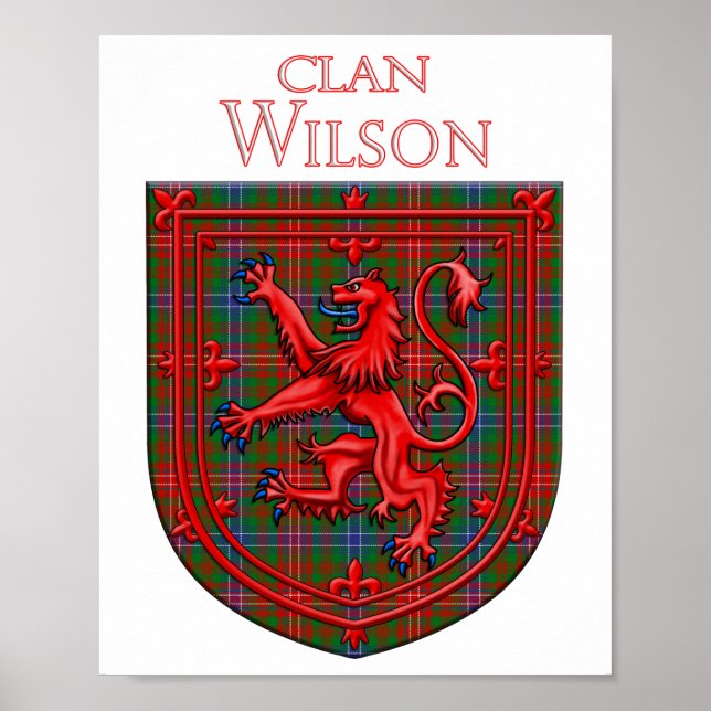 Wilson Tartan Scottish Play Lejonare Rampant Poster (Framsidan)