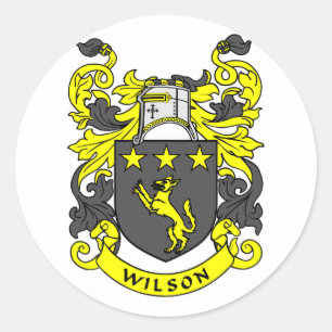 WILSON vapensköld Runt Klistermärke