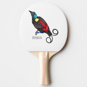 Wilson's paradisfågel fågel tecknad serie  pingisracket