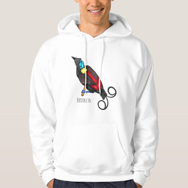 Wilsons tecknad för fåglar i paradiset hoodie (Framsida)