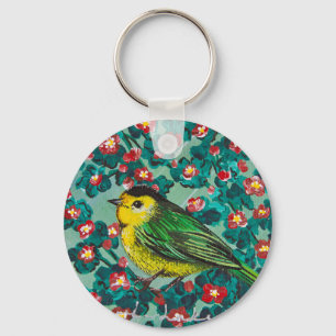 Wilson's Warbler Nyckelring