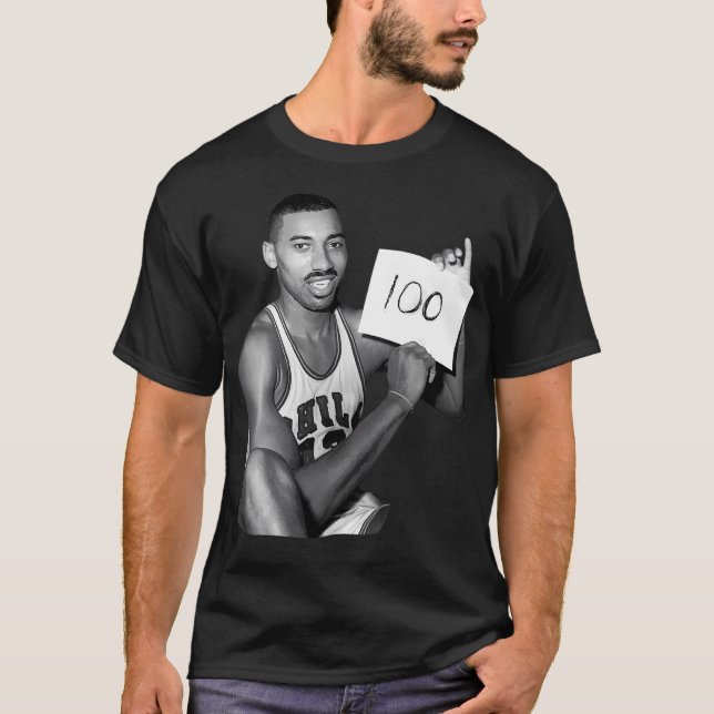 Wilt Chamberlain 100-punktsspel T Shirt (Framsida)