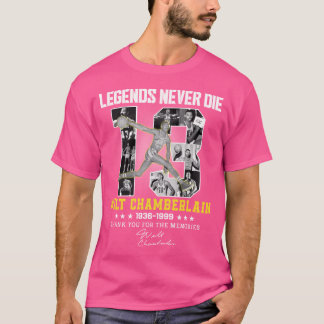Wilt Chamberlain Basketball Legend Namnteckning Vi T Shirt