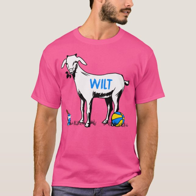 Wilt Chamberlain Goat Basketball T Shirt (Framsida)