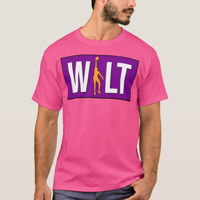 Wilt Chamberlain - Los Angeles Basketball T Shirt (Framsida)
