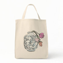 Wilted Ro i Vas Reusable Tote Matkasse