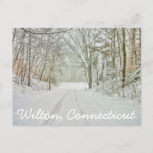 Wilton Connecticut Frimärke Vykort
