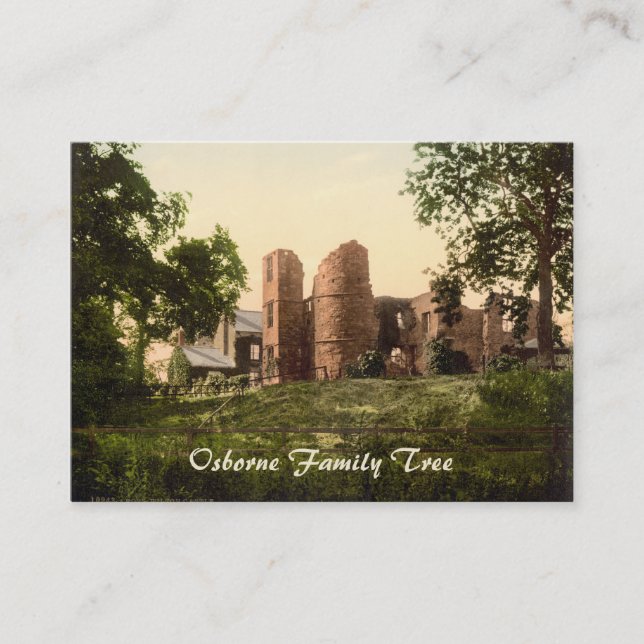 Wilton slott, Ross-på-Wye, Herefordshire, England Visitkort (Framsida)