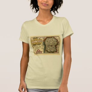 Wiltshire County England Old Antiquarian Atlas Kar T Shirt