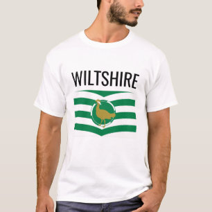 Wiltshire / Engelska County Flagga T Shirt