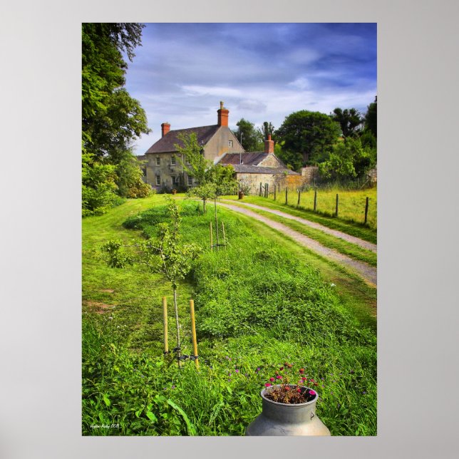 Wiltshire Farm Scene-utskrift Poster (Framsidan)