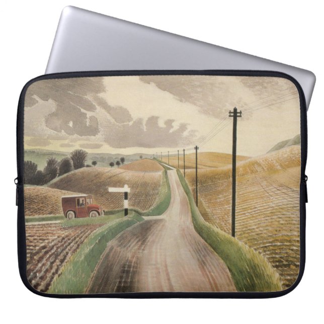 Wiltshire Ligcape (av Eric Ravilious) Laptop Fodral (Framsidan)