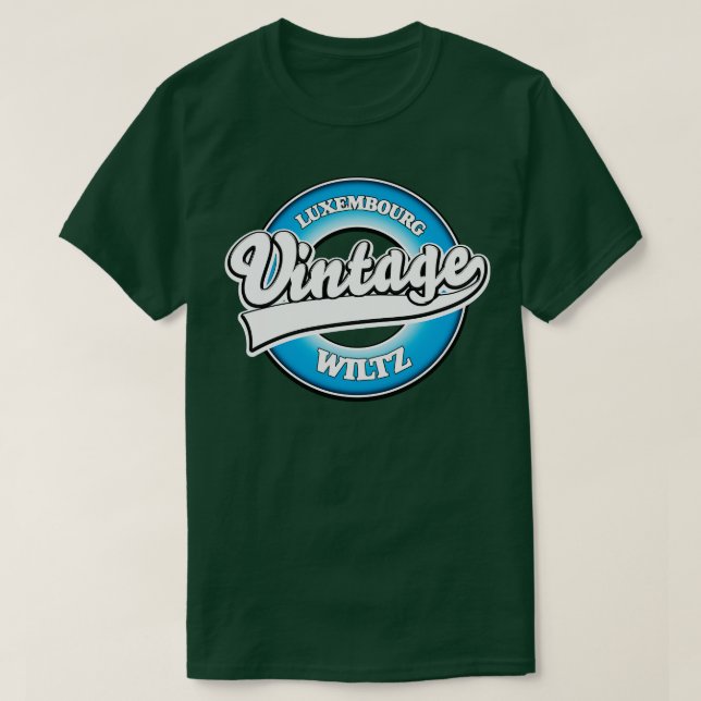 Wiltz luxembourg vintage stil t shirt (Design framsida)
