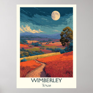 Wimberley Texas Hill Country Solnedgång Poster