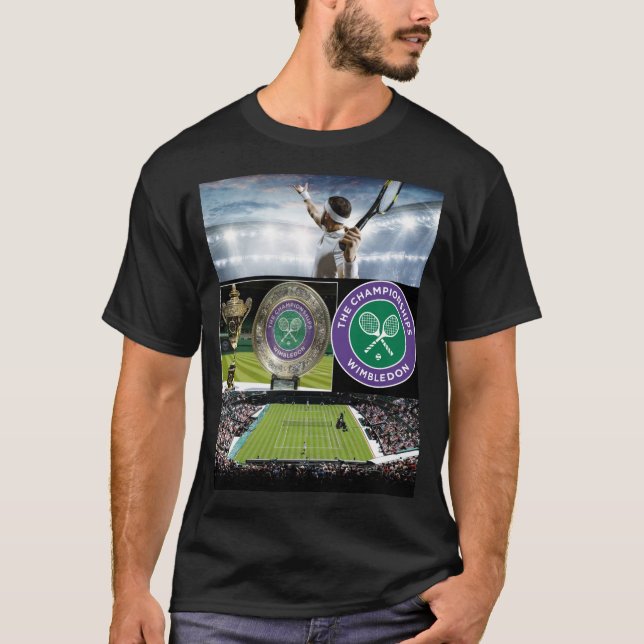 Wimbledon 2024 Osläppt T Shirt (Framsida)