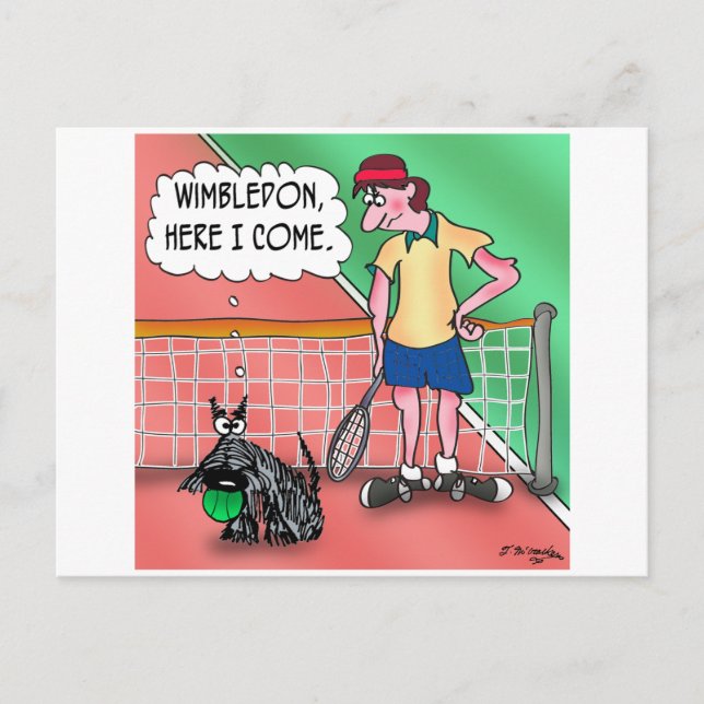 Wimbledon, här är jag Kom Vykort (Framsida)