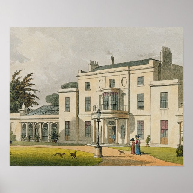Wimbledon House, från Ackermann's 'Repository of A Poster (Framsidan)