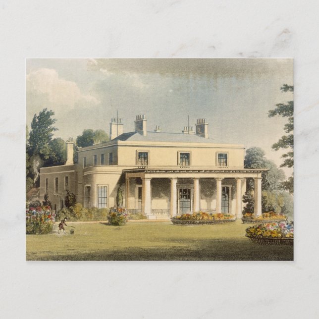 Wimbledon Park, från R. Ackermann's (1764-1834) 'R Vykort (Framsida)