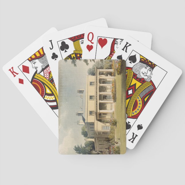 Wimbledon parkerar, från R. Ackermanns (1764-1834) Kortlek (Baksidan)