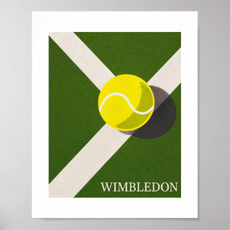 Wimbledon tennisbanedesign poster