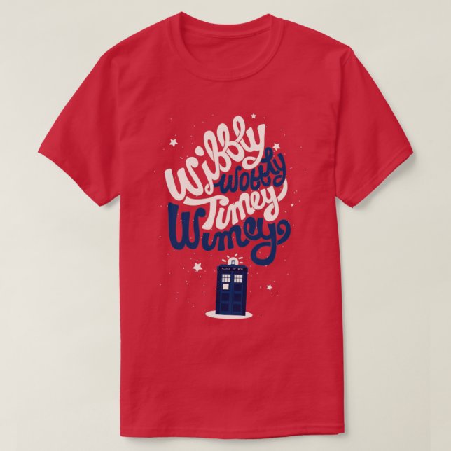 Wimey Wobly Timey Wimey T Shirt (Design framsida)