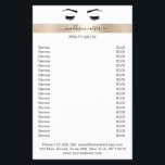 Wimpern Augenbrauen Flyer<br><div class="desc">Personalisierbare Flyer mit Wimpern & Augenbraue Illustration mit Guld Streifen. Perfekt für Wimpern & Makeup Artisten,  Friseure und Kosmetiker. Editiere dein Produkt in Minuten in dem Du deine Daten hinzu fügst. Über "weiteres personalisieren" kannst du die Schriftart/Farbe/Position verändern.</div>