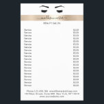 Wimpern Augenbrauen Flyer<br><div class="desc">Personalisierbare Flyer mit Wimpern & Augenbraue Illustration mit Guld Streifen. Perfekt für Wimpern & Makeup Artisten,  Friseure und Kosmetiker. Editiere dein Produkt in Minuten in dem Du deine Daten hinzu fügst. Über "weiteres personalisieren" kannst du die Schriftart/Farbe/Position verändern.</div>