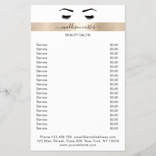 Wimpern Augenbrauen Flyer