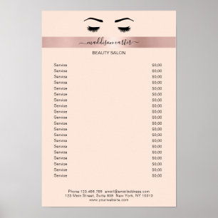 Wimpern Augenbrauen Poster