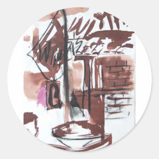 Wimpis på PCH Apron Runt Klistermärke