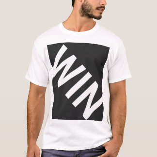 WIN Diagonal Streetwear Typografi T-Shirt | Urban