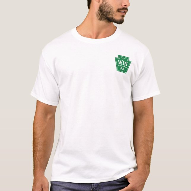 WIN Logot T-shirt med QR-kod på baksidan (Framsida)