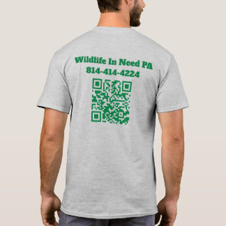 WIN Logotyp Herr t-shirt med QR-kod på baksidan
