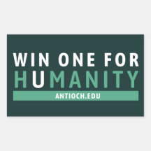 Win One for Humanity Sticker | Antioch Universitet